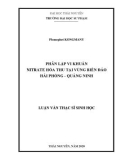 Luận văn Thạc sĩ Sinh học: Phân lập vi khuẩn nitrate hóa thu tại vùng biển đảo Hải Phòng - Quảng Ninh