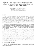 Báo cáo KÍCH THƯỚC CỦA QUẦN THỂ NANG NGUY ÊN THUỶ VÀ PHẢN ỨNG TRẢ LỜI SỰ KÍCH THÍCH GÂY RỤNG NHIỀU TRỨNG Ở TRÂU VÀ BÒ 