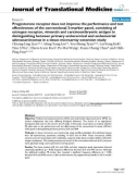 báo cáo hóa học: Progesterone receptor does not improve the performance and test effectiveness of the conventional 3-marker panel, consisting of estrogen receptor, vimentin and carcinoembryonic antigen in distinguishing between primary endocervical and endometrial adenocarcinomas in a tissue microarray extension study