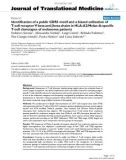 báo cáo hóa học: Identification of a public CDR3 motif and a biased utilization of T-cell receptor V beta and J beta chains in HLA-A2/Melan-A-specific T-cell clonotypes of melanoma patients