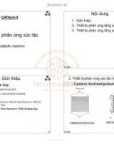 Bài giảng Xúc tác - Chương 5: Thiết bị phản ứng xúc tác (Catalytic reactors)