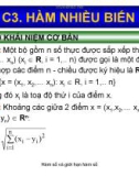 Bài giảng Toán kinh tế - Chương 3: Tìm hiểu hàm nhiều biến