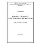 Luận văn Thạc sĩ Văn học: Nghệ thuật trần thuật trong truyện ngắn Nguyễn Ngọc Tư