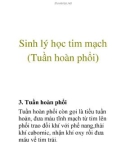 Sinh lý học tim mạch (Tuần hoàn phổi)