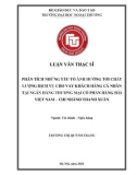 Luận văn Thạc sĩ Tài chính Ngân hàng: Phân tích những yếu tố ảnh hưởng tới chất lượng dịch vụ cho vay khách hàng cá nhân tại Ngân hàng Thương mại Cổ phần Hàng Hải Việt Nam – Chi nhánh Thanh Xuân