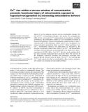 Báo cáo khoa học: Ca2+ rise within a narrow window of concentration prevents functional injury of mitochondria exposed to hypoxia ⁄reoxygenation by increasing antioxidative defence