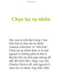 Chọn lọc tự nhiên