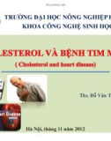 Bài giảng Cholesterol và bệnh tim mạch - ThS. Đỗ Văn Tuân