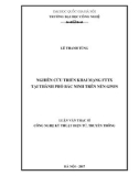 Luận văn Thạc sĩ: Nghiên cứu triển khai mạng FTTx tại thành phố Bắc Ninh trên nền GPON