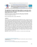 The application of Google Earth Engine platform to assess the erosion - accretion processes of the estuary and coastal areas of Tra Khuc river, Quang Ngai province, Vietnam