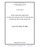 Luận văn Thạc sĩ Y học: Kết quả ghép thận ở bệnh nhân suy thận mạn giai đoạn cuối từ người cho sống tại Bệnh viện Trung ương Thái Nguyên