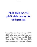 Phát hiện cơ chế phát sinh của sự ức chế gen lặn