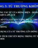 Bài giảng Vật lý đại cương - Chương 3: Từ trường không đổi