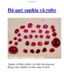 Đá quý saphia và ruby