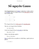 Số nguyên Gauss