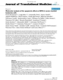 báo cáo hóa học: Molecular analysis of the apoptotic effects of BPA in acute myeloid leukemia cells