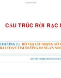 CHƯƠNG 2: ĐỒ THỊ CÓ TRỌNG SỐ VÀ BÀI TOÁN TÌM ĐƯỜNG ĐI NGẮN NHẤT