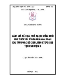 Luận án Tiến sĩ Y học: Đánh giá kết quả hóa xạ trị đồng thời ung thư phổi tế bào nhỏ giai đoạn khu trú phác đồ Cisplatin-Etoposide tại Bệnh viện K