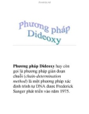 Phương pháp Dideoxy