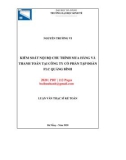 Luận văn Thạc sĩ Kế toán: Kiểm soát nội bộ chu trình mua hàng và thanh toán tại Công ty cổ phần Tập đoàn FLC Quảng Bình