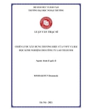 Luận văn Thạc sĩ Kinh tế quốc tế: Chiến lược xây dựng thương hiệu của VNPT và bài học kinh nghiệm cho công ty Lao Telecom