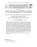 Capillary characteristics and applicability of coal bottom ash as an anti capillary material for coastal constructions