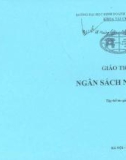 Giáo trình Ngân sách nhà nước - Trường Đại học Kinh doanh và Công nghệ Hà Nội