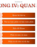 Chương III: Quan hệ