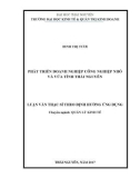 Luận văn Thạc sĩ Quản lý kinh tế: Phát triển doanh nghiệp công nghiệp nhỏ và vừa tỉnh Thái Nguyên