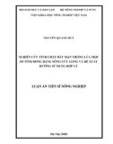 Luận án Tiến sĩ Nông nghiệp: Nghiên cứu tính chất đất mặn trồng lúa một số tỉnh đồng bằng sông Cửu Long và đề xuất hướng sử dụng hợp lý