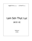 Trọn Bộ Lịch Sử Việt Nam - Lam Sơn Thực Lục