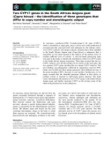 Báo cáo khoa học: Two CYP17 genes in the South African Angora goat (Capra hircus) – the identiﬁcation of three genotypes that differ in copy number and steroidogenic output