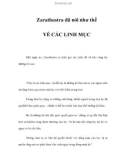 VỀ CÁC LINH MỤC - Zarathustra đã nói như thế