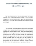 20 quy tắc viết thư điện tử