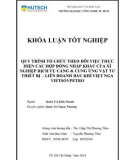 Khóa luận tốt nghiệp: Quy trình tổ chức theo dõi việc thực hiện các hợp đồng nhập khẩu của xí nghiệp dịch vụ cảng và cung ứng vật tư thiết bị - Liên doanh dầu khí Việt Nga Vietsopetro