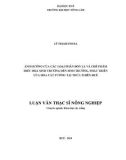 Luận văn Thạc sĩ Nông nghiệp: Ảnh hưởng của các loại phân bón lá và chế phẩm điều hòa sinh trưởng đến sinh trưởng, phát triển của hoa cát tường tại Thừa Thiên Huế