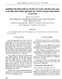 Báo cáo Nghiên cứu điều chế D-alpha-phenylglycin làm nguyên liệu cho việc bán tổng hợp một số thuốc kháng sinh nhóm beta-lactam 