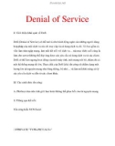 khái quát về DoS: DoS (Denial of Service)