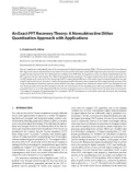 Báo cáo hóa học: An Exact FFT Recovery Theory: A Nonsubtractive Dither Quantization Approach with Applications