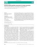 Báo cáo khoa hoc : Antimicrobial peptides important in innate immunity