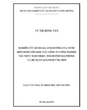 Luận văn Thạc sĩ Khoa học môi trường: Nghiên cứu đánh giá ảnh hưởng của nước biển dâng lên khu vực Công ty Công nghiệp Tàu thủy Nam Triệu, thành phố Hải Phòng và đề xuất giải pháp ứng phó