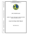 Luận văn thạc sĩ kỹ thuật: Nghiên cứu chất lượng dịch vụ trong hệ thống thông tin di động 3G/UMTS