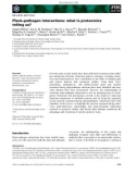 Báo cáo khoa học: Plant–pathogen interactions: what is proteomics telling us?