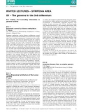 Báo cáo khoa học: S1 – The genome in the 3rd millennium