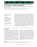 Báo cáo khoa học: Nucleolin/C23 mediates the antiapoptotic effect of heat shock protein 70 during oxidative stress