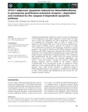 Báo cáo khoa học: 3T3-L1 adipocyte apoptosis induced by thiazolidinediones is peroxisome proliferator-activated receptor-c-dependent and mediated by the caspase-3-dependent apoptotic pathway