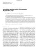 Báo cáo hóa học: Multimodal Semantic Analysis and Annotation for Basketball Video