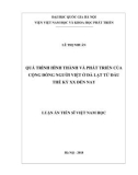 Luận án Tiến sĩ Việt Nam học: Quá trình hình thành và phát triển của cộng đồng người Việt ở Đà Lạt từ đầu thế kỷ XX đến nay