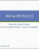 Bài giảng Cấu trúc dữ liệu và giải thuật: Bài 14a - Hoàng Thị Điệp (2014)