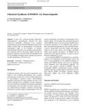 Báo cáo hóa học: Chemical Synthesis of PEDOT–Au Nanocomposite